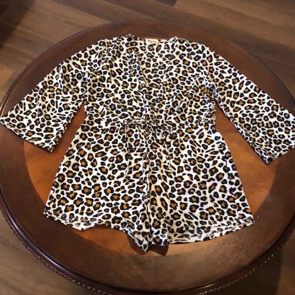 Show Me Your Mumu Leopard Roxy Romper XS - Picture 4 of 9